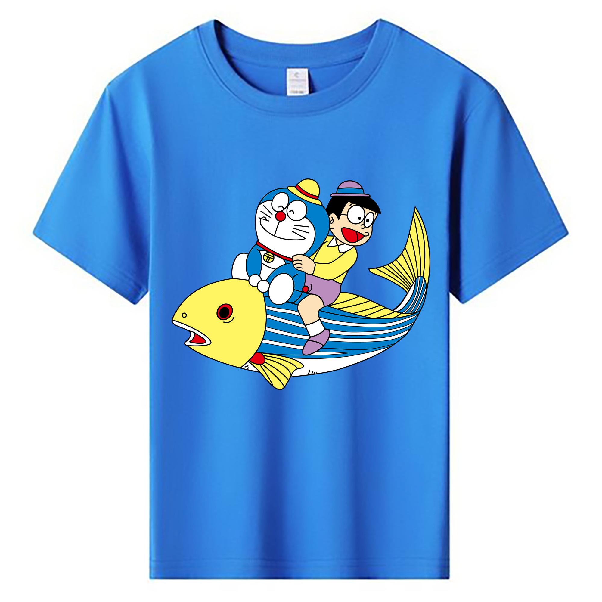 （画像用） ドラえもん 野比 のび太 Doraemon Nobita Nobi 綿100％キッズTシャツ（フロントプリント）